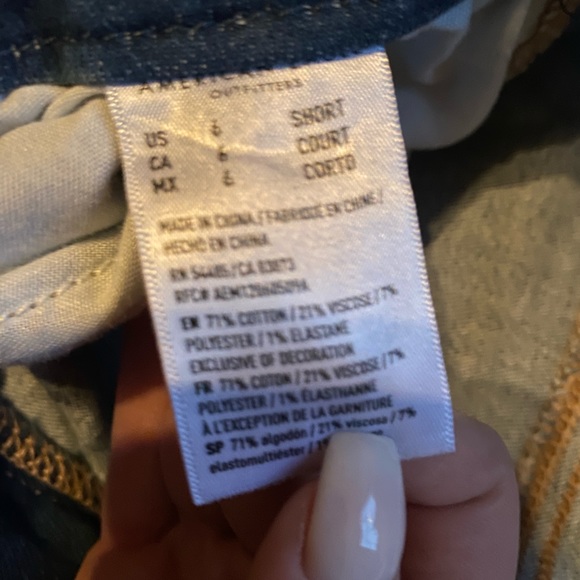 Dark wash American Eagle curvy high rise jeggings- jeans Next Level Stretch - Picture 3 of 4